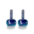 Pomellato 18kt rose and white gold Nudo gemstone earrings - Blue