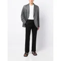 Brioni single-breasted linen-blend tailored jacket - Grey