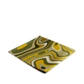 L'Objet Sateen Waves linen napkins - Green