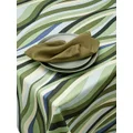 L'Objet Sateen Waves linen tablecloth - Green