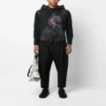 Yohji Yamamoto graphic-print hooded vest - Black