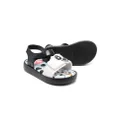 Mini Melissa 101 Dalmatians-print sandals - Black