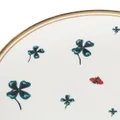 Bitossi Home 6 piece Clover and Ladybird plate set - White