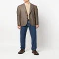 Canali single-breasted wool blazer - Brown