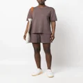 JOSEPH ribbed-knit silk-blend shorts - Brown