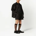 Valentino Garavani pleated tailored shorts - Black