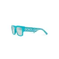 Dolce & Gabbana Eyewear square-frame logo-print sunglasses - Blue