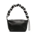 Kara crystal-embellished shoulder bag - Black
