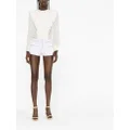 ISABEL MARANT zip-detail cotton shorts - White