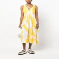 DKNY all-over floral-print maxi dress - Yellow