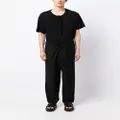 Yohji Yamamoto Technorama decorative-togglesT-shirt - Black