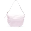Jil Sander medium crinkled leather shoulder bag - Pink