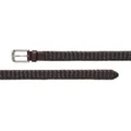Church's interwoven polished leather belt - Brown