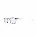 Montblanc rectangle-frame glasses - Silver