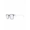 Montblanc rectangle-frame glasses - Silver