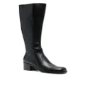 Sergio Rossi knee-length side-zipped boots - Black