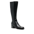 Sergio Rossi knee-length side-zipped boots - Black