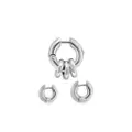 Balenciaga Force Skate hoop earrings - Silver