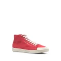 Saint Laurent logo-print high-top sneakers - Red