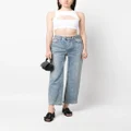 Dsquared2 cut-out sleeveless cropped top - White