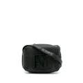 Armani Exchange logo-plaque detail crossbody bag - Black