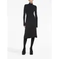 Balenciaga logo jacquard A-line skirt - Black