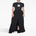 Balenciaga polaroid-print stretch-design T-shirt - Black