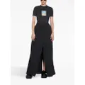 Balenciaga polaroid-print stretch-design T-shirt - Black