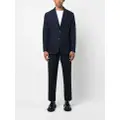 Brioni single-breasted knitted blazer - Blue