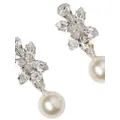 Jennifer Behr Amapola pearl-pendant earrings - White