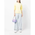 Karl Lagerfeld puffy woven sleeve top - Yellow