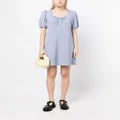 b+ab puff sleeves mini dress - Blue