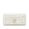 Jimmy Choo Avenue quilted clutch - White