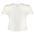DKNY rhinestone-logo T-shirt - Neutrals