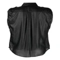 DKNY shoulder roll-tab blouse - Black
