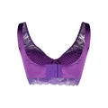 Versace Greca-detail lace brallete top - Purple