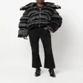 Philipp Plein Flame embellished oversized puffer jacket - Black