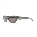 Balenciaga Eyewear logo-plaque butterfly sunglasses - Grey