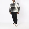 Emporio Armani striped zip-up shirt jacket - Black