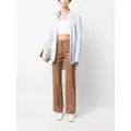 Jil Sander flared tailored trousers - Brown