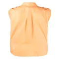 DKNY shoulder roll-tab blouse - Orange