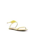 Stella McCartney crystal-embellished flat sandals - Yellow