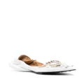 13 09 SR crystal-embellished sandals - White