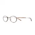 Garrett Leight Wilson round frame glasses - Brown