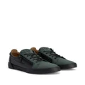 Giuseppe Zanotti low-top leather zip-up sneakers - Black