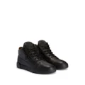 Giuseppe Zanotti zip-up high-top leather sneakers - Black