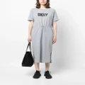 DKNY logo-print T-shirt dress - Grey