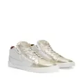 Giuseppe Zanotti high-top leather zip-up sneakers - White