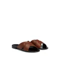 Giuseppe Zanotti Flavio crossed-leather sandals - Brown