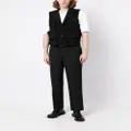 Yohji Yamamoto peak-lapel sleeveless vest - Black